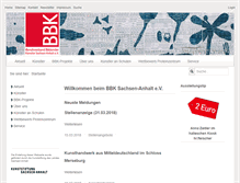 Tablet Screenshot of bbk-sachsenanhalt.de